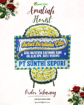 Papan Bunga Duka di Kersana