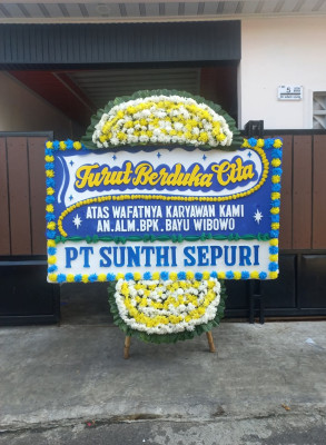 Papan Bunga Duka di Kersana